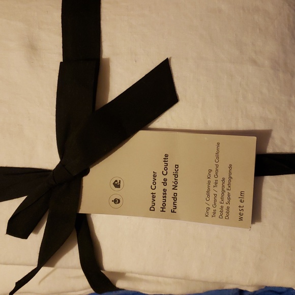 ❤️BUY 2 GET 1 FREE West Elm European Flax Linen Duvet Cover,King/California King - Picture 4 of 11